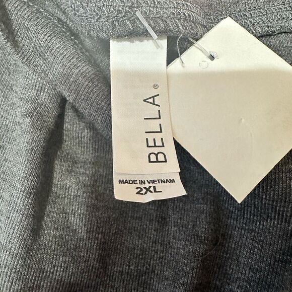 💛3for$10 bundle with💛NWT BellaCanvas gray long slve dress65%poly 35%viscose - Picture 3 of 5